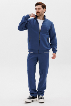 Спортивный костюм из трикотажа с металлическими молниями GO M3161/20-01. 182-188 - фото 1