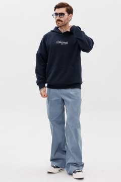 Худи хлопковый реглан с контрастной печатью для мужчин GO M4100а/20-04. 182-188 - фото 5