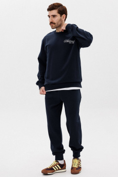 Свитшот хлопковый с контрастной печатью для мужчин GO M4107а/20-04. 182-188 - фото 3