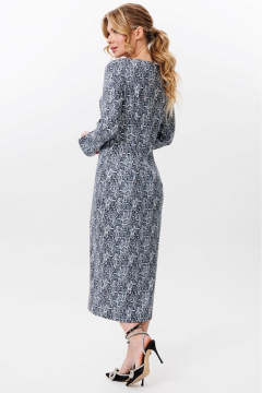 Приталенное платье из трикотажа с разрезом по низу Faufilure C1714 - фото 4