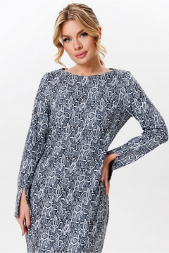 Приталенное платье из трикотажа с разрезом по низу Faufilure C1714 - фото 3