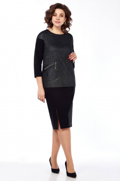 Блуза и юбка прямой силуэт демисезонный комплект Matini 1.993/1 - фото 1