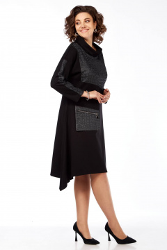 Элегантное платье трапеция из трикотажа с воротником Matini 3.1461/1 - фото 2