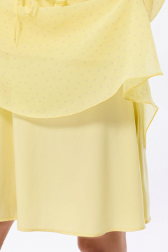 Платье с V-образным вырезом и шнуром- завязкой Golden Valley 44162 желтый - фото 5