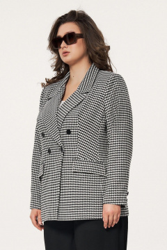 Черный брючный и жакет в деловом стиле из текстиля Slaviaelit 543 - фото 2