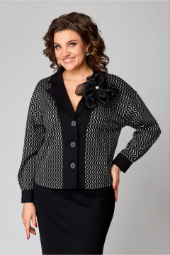 Классический костюм с жакетом и юбкой из трикотажа Danaida 2251 - фото 3