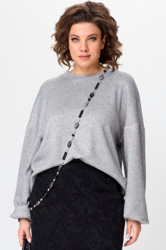 Свободный джемпер из мягкого трикотажа с люрексом Angelina & Сo 1201 - фото 1