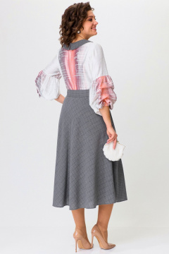 Полуклешевое платье с бусиновым декором и карманами Angelina & Сo 1202 - фото 5