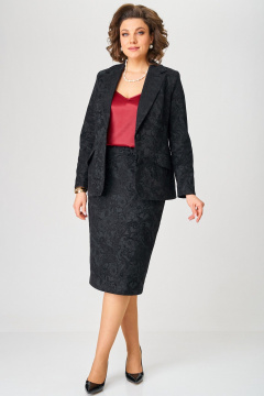 Поясное платье с изысканной рюшей и разрезом Angelina & Сo 1204 - фото 2