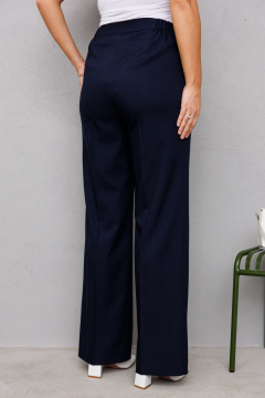 Деловой жакет и брюки из костюмной ткани с отделкой Mubliz 242 синий - фото 5