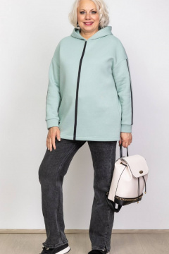 Джемпер женский приталенный с капюшоном и тесьмой Camelia 2434 2 - фото 2