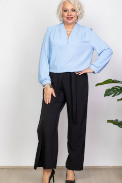 Д trousers с асимметричным запахом и оригинальным дизайном Camelia 2432 1 - фото 1