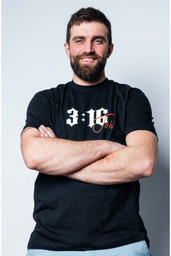 Черная хлопковая футболка мужская MariSt 22003 черный - фото 4