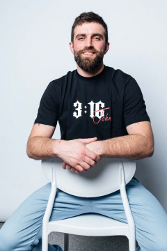 Черная хлопковая футболка мужская MariSt 22003 черный - фото 3