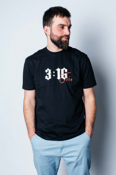 Черная хлопковая футболка мужская MariSt 22003 черный - фото 2