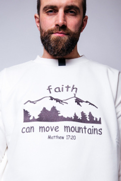 Белый свитшот свободного силуэта мужской MariSt 32003 белый - фото 2