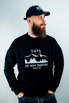 Черный свитшот свободного кроя мужской MariSt 32004 черный - фото 2