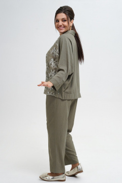Брюки и жакет свободного кроя в демисезонном стиле Alani Collection 2287 - фото 4
