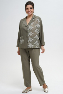 Брюки и жакет свободного кроя в демисезонном стиле Alani Collection 2287 - фото 2