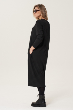 Платье из трикотажа с длинными рукавами и вырезом GRATTO 8119 - фото 5