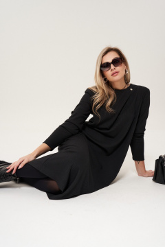 Платье из трикотажа с длинными рукавами и вырезом GRATTO 8119 - фото 4