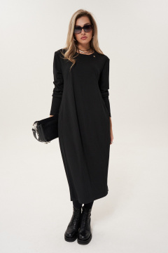 Платье из трикотажа с длинными рукавами и вырезом GRATTO 8119 - фото 3