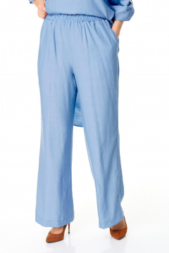 Туника и брюки свободного кроя с патой и карманами VI ORO VR-1168 небесный - фото 5