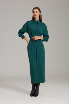 Платье с вытачками, расклешенное, из трикотажа N.O.W. 1480 - фото 2