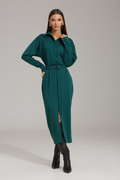 Платье с вытачками, расклешенное, из трикотажа N.O.W. 1480 - фото 1