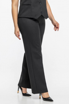 Классические брюки из ткани с молнией на боковом шве Avila 0992 черный - фото 5