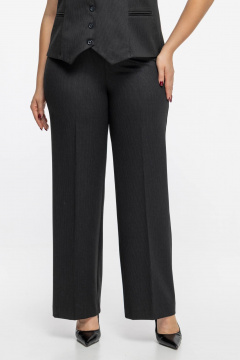 Классические брюки из ткани с молнией на боковом шве Avila 0992 черный - фото 4