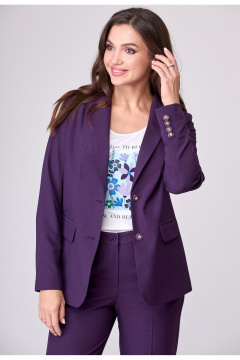 Комплект жакет и брюки из текстиля для делового образа БелЭльСтиль 205-2_80_22+596-2_79_22 фуксия - фото 5