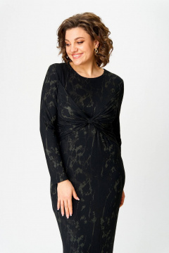 Платье демисезонное из трикотажа с задрапированными деталями Koketka i K 1256-2 - фото 5