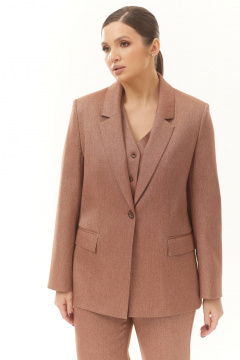 Брюки, жакет и жилет из хлопка для делового стиля Elady 4188-2 меланж_светлый - фото 3