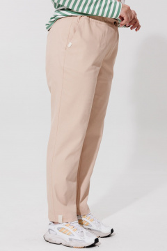 Брюки в стиле спорт-шик из хлопковой ткани BRELA 2401 бежевый - фото 3