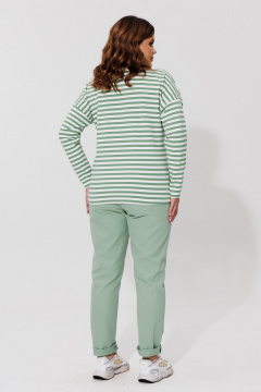 Женские джинсовые брюки прямого зауженного силуэта BRELA 2402 оливка - фото 2