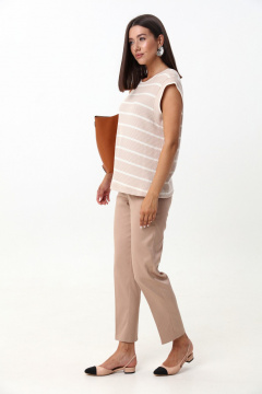 Демисезонный комплект из жилета и классических брюк из вискозы LM К5028 - фото 5