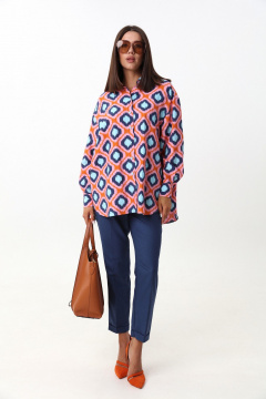 Комфортный комплект рубашка и брюки из легкой ткани с вискозой LM ВИ1630 - фото 2