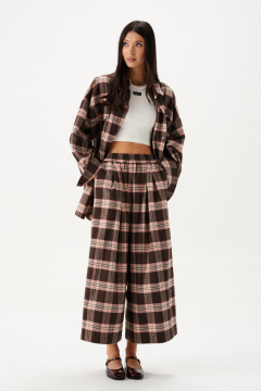 Брюки укороченные прямые, мультиколор, демисезонные ANNETE A1422 - фото 2