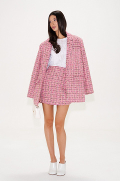 Юбка мини из твида с пайетками и классическим кройом ANNETE A1337 - фото 3