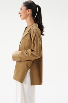 Рубашка свободного кройя из хлопка с карманами ANNETE A2001 - фото 5