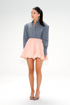 Рубашка на каждый день из текстиля с коротким рукавом ANNETE A2024 - фото 2