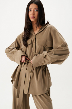 Рубашка с двойным капюшоном из текстильного полотна ANNETE A2119 - фото 1