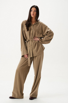 Рубашка с двойным капюшоном из текстильного полотна ANNETE A2119 - фото 4