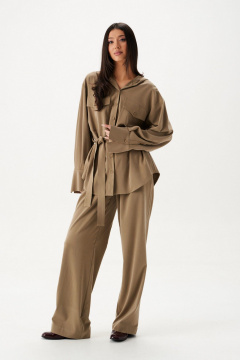 Рубашка с двойным капюшоном из текстильного полотна ANNETE A2119 - фото 3