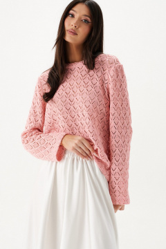 Джемпер с подплечниками из хлопка с логотипом ANNETE A2121 - фото 5