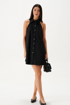 Свободное платье с открытыми плечами и карманами ANNETE A3648 - фото 1