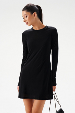 Платье из полупрозрачного трикотажа с бретелями ANNETE A4264 - фото 2