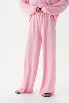 Розовый комплект из джемпера и брюк с свободным кроем ANNETE A4269/1 - фото 5