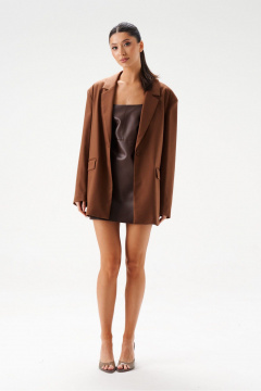 Свободный жакет из костюмной ткани с функциональными карманами ANNETE A5339/1 - фото 1